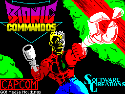 Bionic Commando (ZX Spectrum 128) (Spectrum) (gamerip) (1988